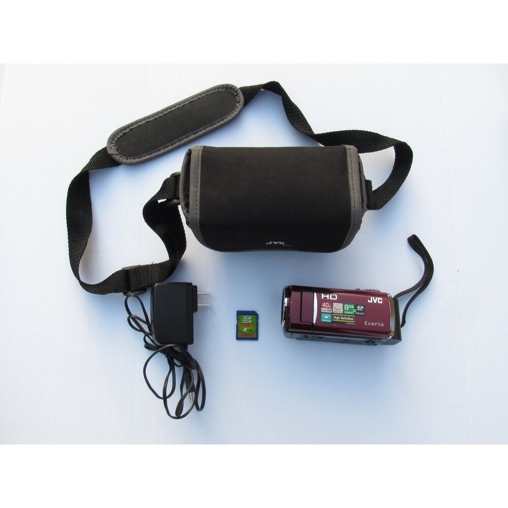 JVC Everio GZ-HM50RU HD Camcorder w/40x Optical Zoom & 4GB SDHC & JVC Bag